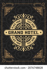 Western card with vintage style