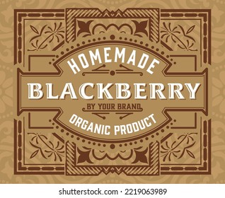 Western card with vintage style