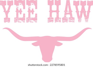 Western  country Wild West Cowgirl cowboy USA Texas Ranch Southern Rodeo Bull Logo Trending Graphic Tee Shirt T-shirt Font Slogan artwork. 