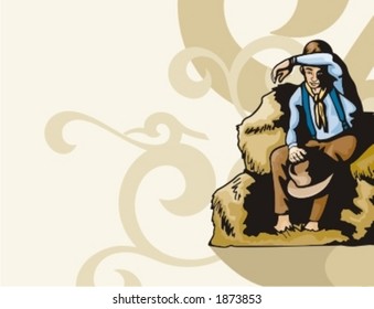 Western Cowboy Background Series.