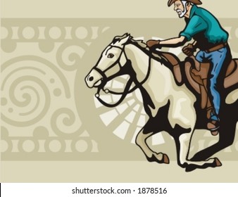 Western Cowboy Background Series.