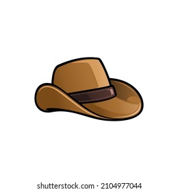 Western Cowboy Hat Illustration Vector