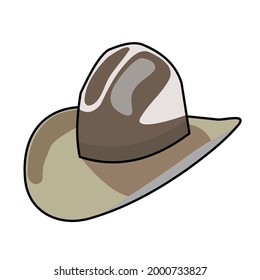western cowboy hat vector design