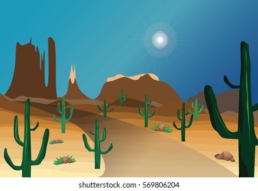 western desert scene