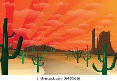 western desert scene