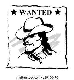 Western design over white background, vector illustration