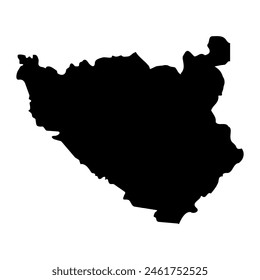 Western District map, administrative division of Malta. Vector illustration.