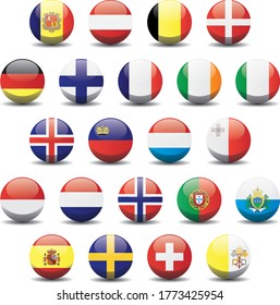 European Union Customs Union Countries National Stock Vector (Royalty ...