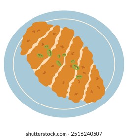Western Food Chicken Nugget Illustration