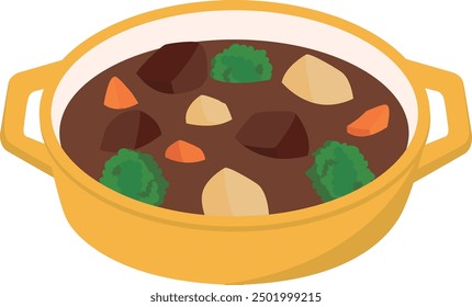 Western food_Beef stew with lots of ingredients