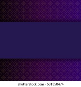 Western Golden And Purple Seamless Pattern Background Template 