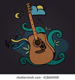 Western guitar art