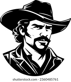 Western - High Quality Vector Logo - Vector illustration ideal for T-shirt graphic