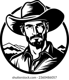 Western - High Quality Vector Logo - Vector illustration ideal for T-shirt graphic