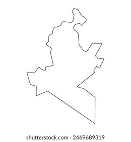 Western Highlands Province map, administrative division of Papua New Guinea. Vector illustration.