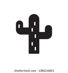 western icon vector glyph style
