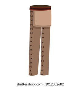 western indian leather pants