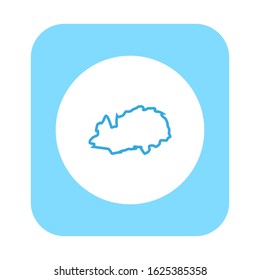 Western Kazakhstan region map, country of Kazakhstan