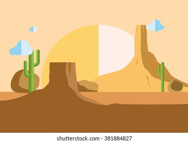 Western landscape with rocks
