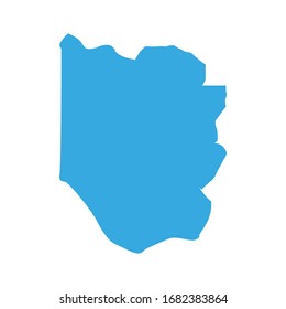 western map vector in zambia country