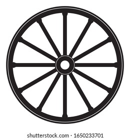 Western Old Fashioned Wagon Wheel