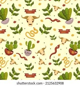 Western pattern design. Boho print texture. America tribal wallpaper. Western pattern background. Texas, cowboy, wild west art. Western vintage graphic. Boho sketch applique. Vector illustration.