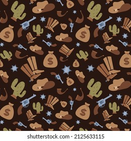 Western pattern design. Boho print texture. America tribal wallpaper. Western pattern background. Texas, cowboy, wild west art. Western vintage graphic. Boho sketch applique. Vector illustration.