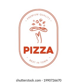 Western pizza mascot logo design inspiration