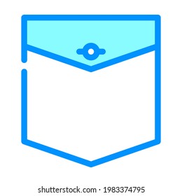 western pocket color icon vector. western pocket sign. isolated symbol illustration