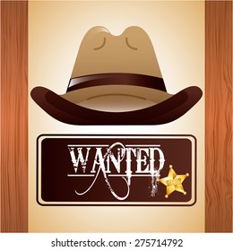 western poster design, vector illustration eps10 graphic 