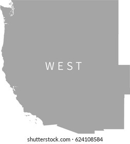 Western Region US Map