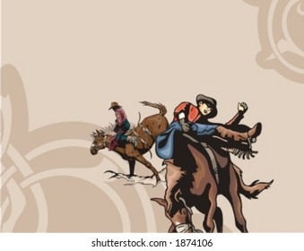 Western Rodeo Background Series.