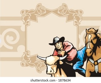 Western Rodeo Background Series.