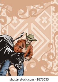 Western Rodeo Background Series.