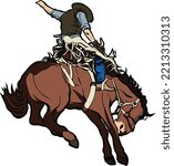 western rodeo riding horse  action