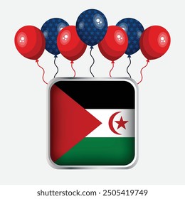 Western Sahara Flag Independence Day Celebration
