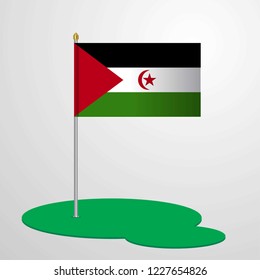 Western Sahara Flag Pole