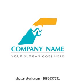 western sahara map and teeth dental care symbol logo vector