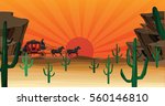 western scene with stagecoach wagon
