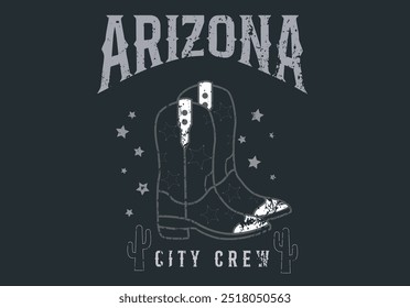 western style arizona city graphic 