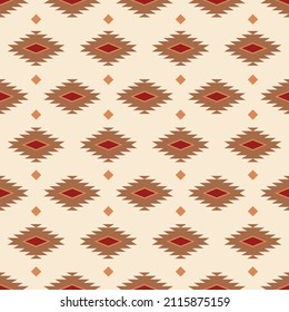 Western style design in a seamless repeat pattern - Vector Illustration