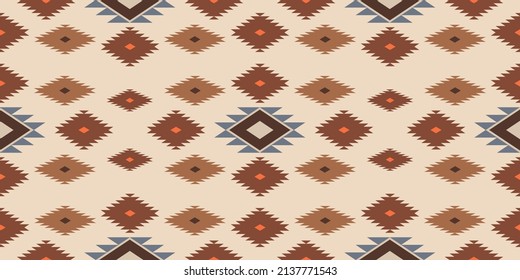 Western style design in a seamless repeat pattern - Vector Illustration