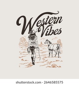 Western Vibes Cowgirl Scenic Design