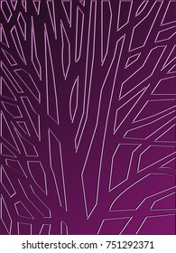 Western Violet Floral Background Template, Forest