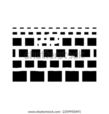 western wall wailing wall glyph icon vector. western wall wailing wall sign. isolated symbol illustration