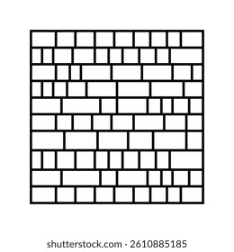 western wall wailing wall line icon vector. western wall wailing wall sign. isolated contour symbol black illustration