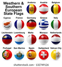 Westhern & Southern European State Flags