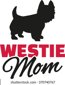 Westies Mom with dog silhouette