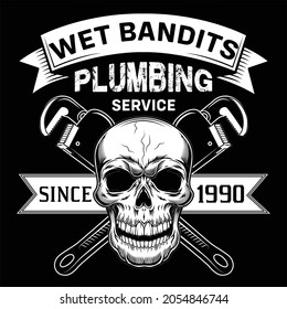 wet bandits plumbing service since 1990 t shirt