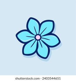 Nassblümchen-Symbol, Vektorgrafik